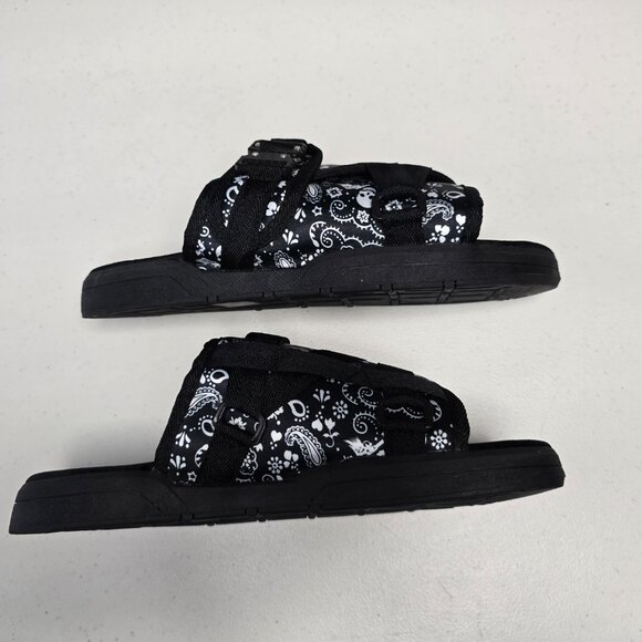 DRACO Slides Mens Shoes Size 12, 12.5, 13, 13.5 Black Sandals Bandana + Bag NEW main image 11